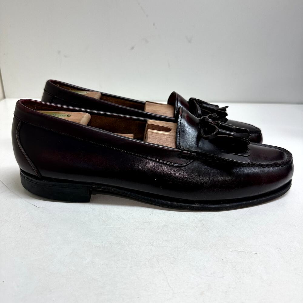 VGUC Vintage Timberland Burgundy Tassel Loafer Kiltie Made in Hampton, NH USA 12